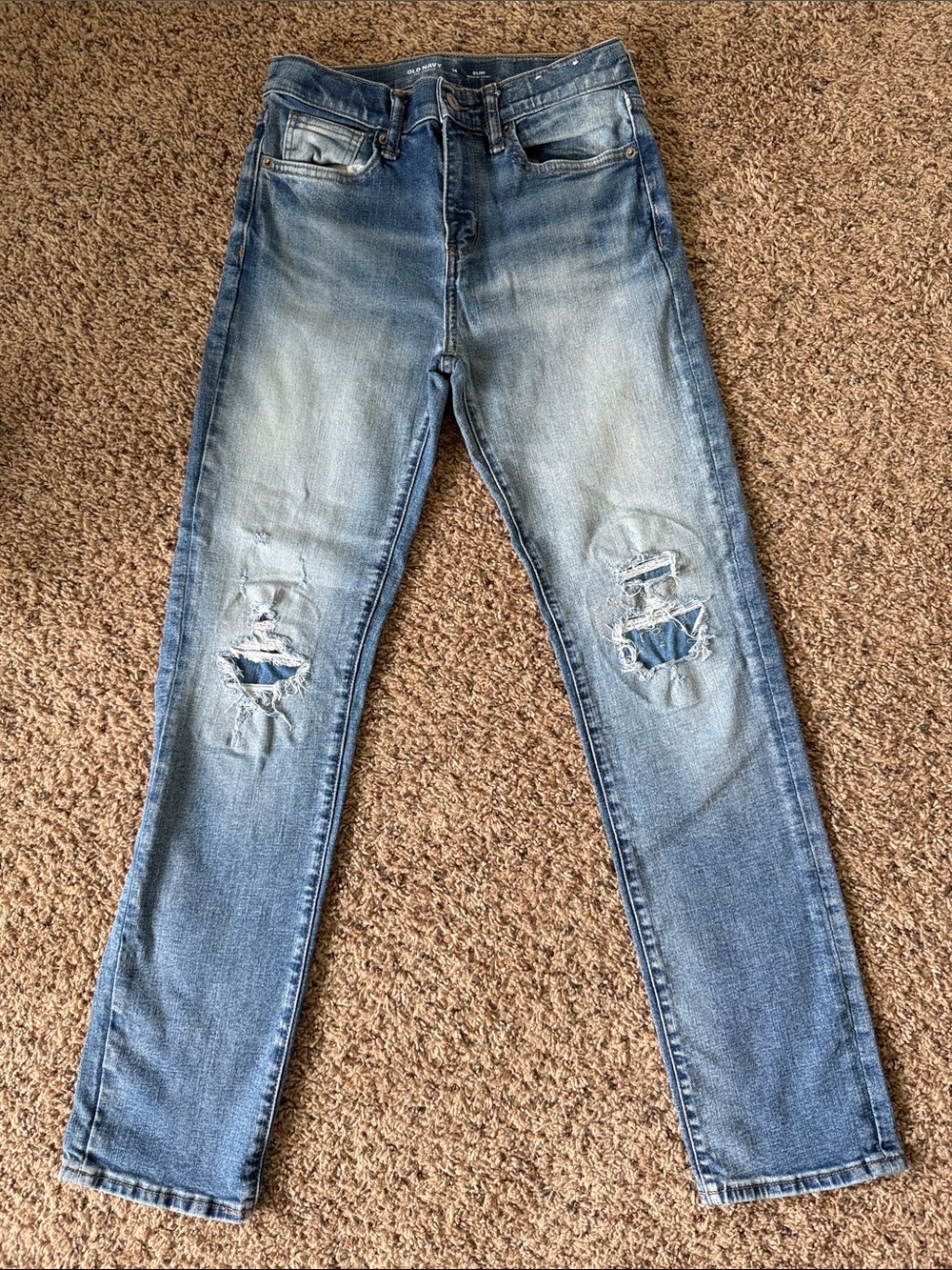 Old Navy Light Blue Distressed Kids' Jeans